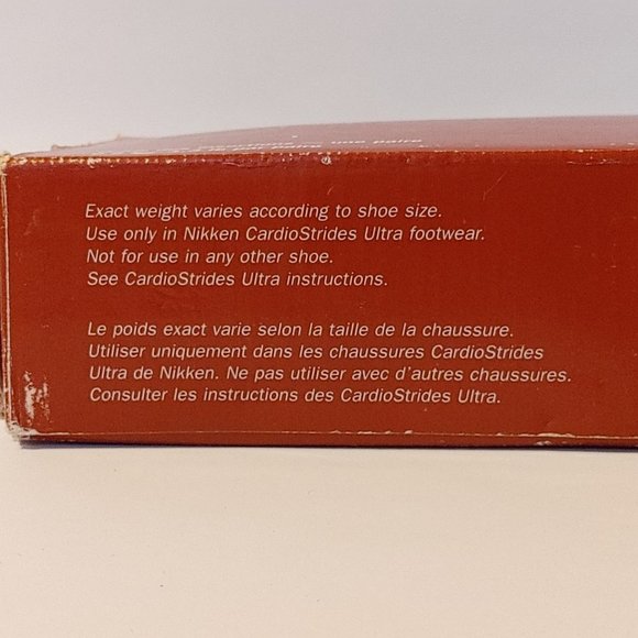 Nikken CardioStrides Ultra Weighted Inserts Men's 9.5 WS11 BNIP - Picture 3 of 15